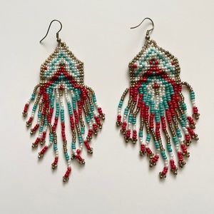 BOHO Beaded Dangle Earrings